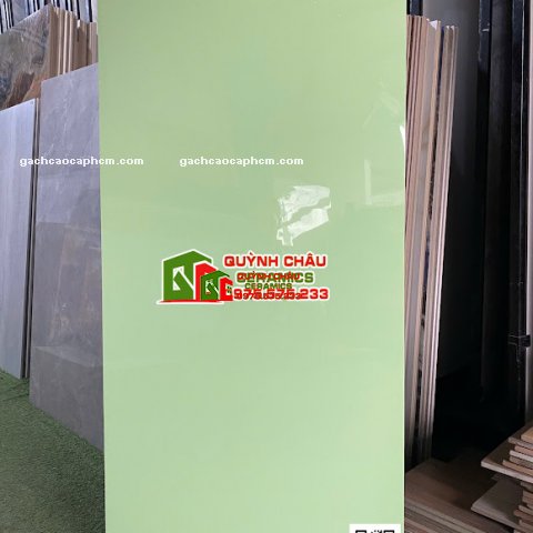 Gạch 60x120 đơn sắc màu xanh lá cao cấp