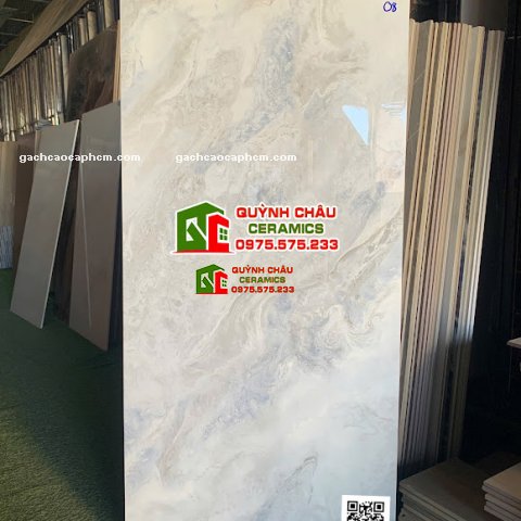 Gạch 60x120 full body xương đá xám xanh bóng kính             