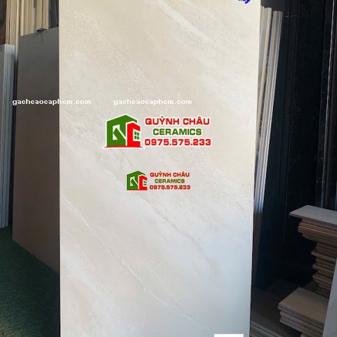 Gạch 60x120 mờ kem carving ấn độ cao cấp