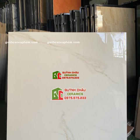 Gạch ấn độ 1000x1000 xương đá porcelain bề mặt màu trắng vân bóng kiếng