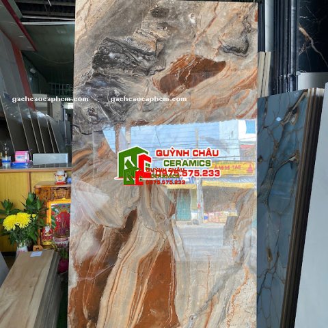 Gạch ấn độ 80x160 siêu bóng vân đá cẩm thạch