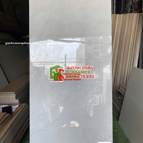Gạch bóng kính 60x120 xám nhẹ ấn độ