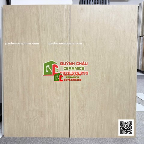 Gạch giả gỗ 60x120 vàng kem đẹp cao cấp