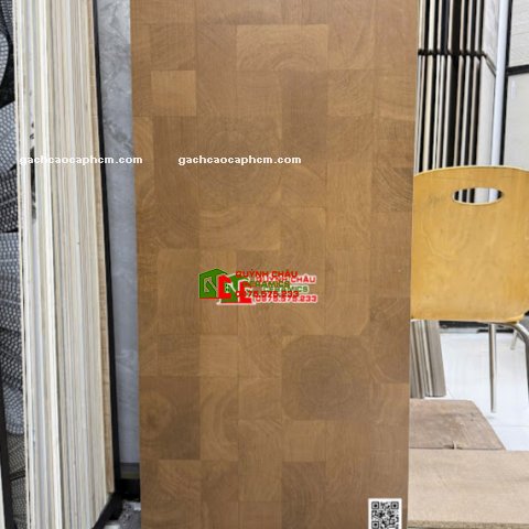 Gạch giả gỗ khổ lớn họa tiết ghép 60x120 trung quốc
