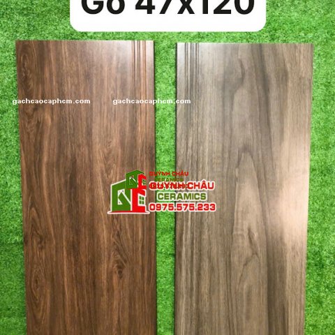 Gạch giả gỗ ốp lát cầu thang 47x120 trung quốc