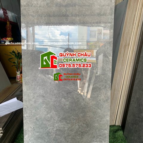 Gạch granite 60x120 Viglacera màu xám bóng kiếng