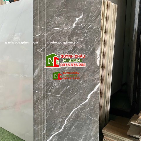 Gạch lát cầu thang 47x120 đá xám tia chớp