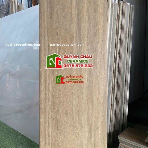 Gạch lát cầu thang giả gỗ đẹp chống trơn 47x120 trung quốc