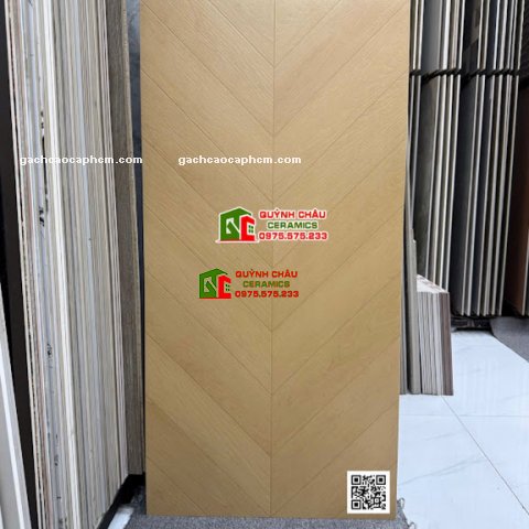 Gạch lát giả gỗ khổ lớn vân xương cá đẹp 60x120cm