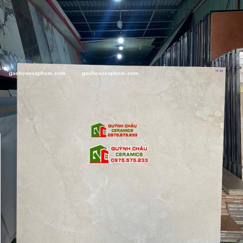 Gạch lát nền 120x120cm Á Mỹ đá mờ màu kem