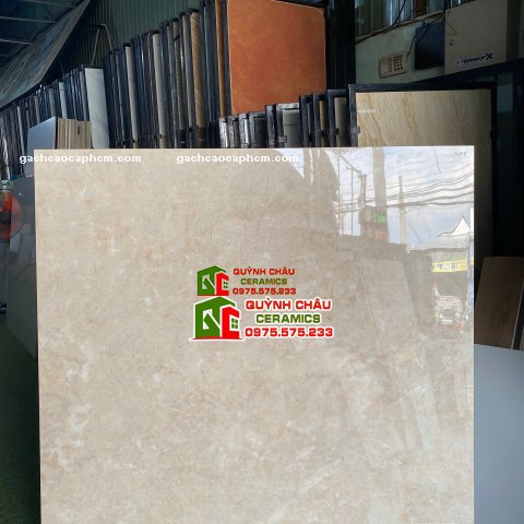 Gạch lát nền 120x120cm ấn độ bóng kiếng vàng vân đá