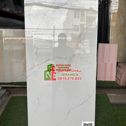 Gạch lát nền 60x120 ấn độ xương trắng giả đá bóng vân mây cao cấp