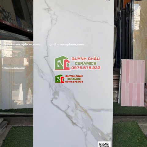 Gạch lát nền 60x120 trắng giả đá mờ mịn baby skin cao cấp              