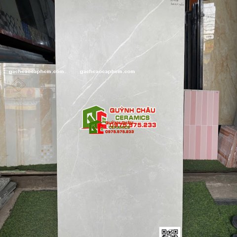 Gạch lát nền 60x120 xám mờ mịn baby skin xương trắng cao cấp