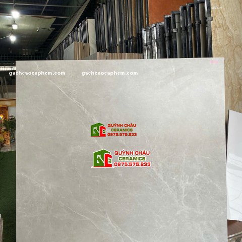 Gạch lát nền ấn độ 1000x1000 mờ mịn Baby Skin xám vân đá
