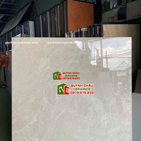 Gạch lát nền ấn độ 120x120 đá bóng kiếng xám nhạt