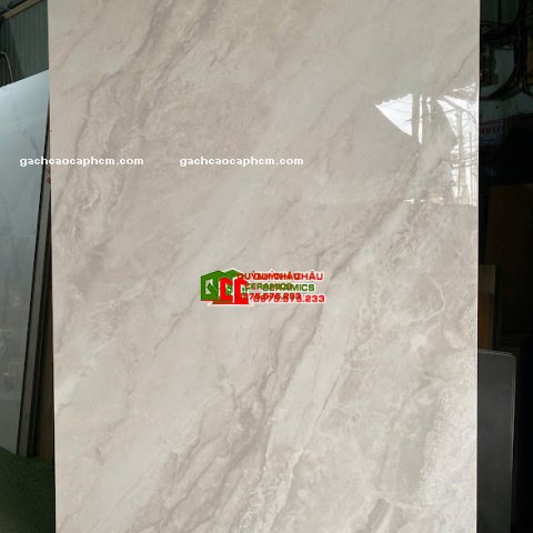 Gạch lát nền ấn độ 120x180 bóng kiếng màu xám vân đá