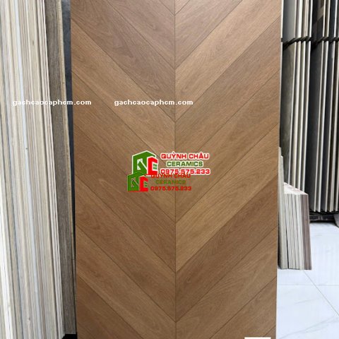 Gạch lát nền giả gỗ họa tiết xương cá 60x120cm