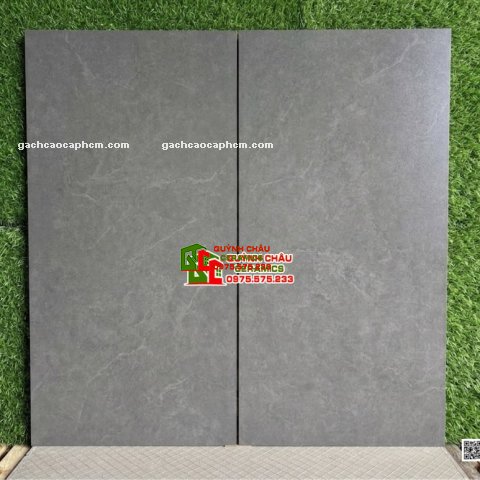 Gạch lát nền kis 60x120 granite men mờ xám đậm