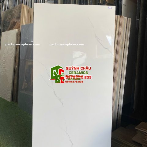 Gạch lát nền Vicenza 60x120 bóng trắng vân mây