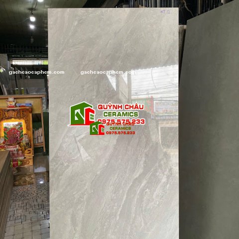 Gạch lát nền Vitto 60x120 xám giả đá bóng kính