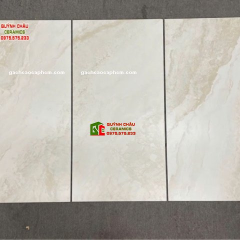 Gạch Malaysia lát nền 60x120 mờ mịn kem vân đá