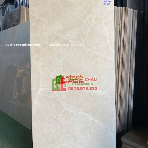 Gạch mờ mịn baby skin 60x120 kem vân đá cao cấp