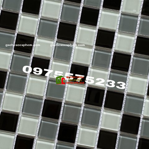 Gạch mosaic 30x30 vỉ thủy tinh cao cấp HD