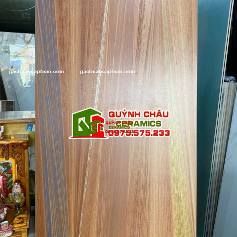 Gạch nhập khẩu ấn độ 80x160 màu gỗ nâu vàng hiệu ứng chạm khắc bề mặt Colour Pop Woor ốp lát trang trí