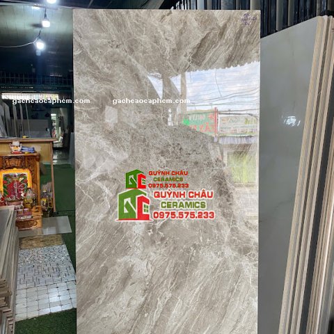 Gạch ốp lát 60x120 nâu vân đá bóng kính ấn độ