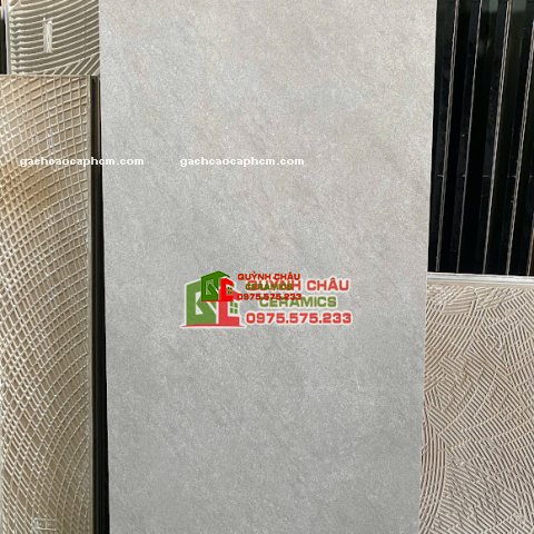 Gạch ốp lát CMC 60x120 vân đá mờ đậm màu xi măng