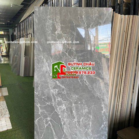 Gạch ốp lát Vicenza 60x120 bóng xám vân đá