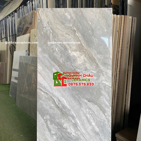Gạch ốp lát Vicenza 60x120 bóng xám vân đá