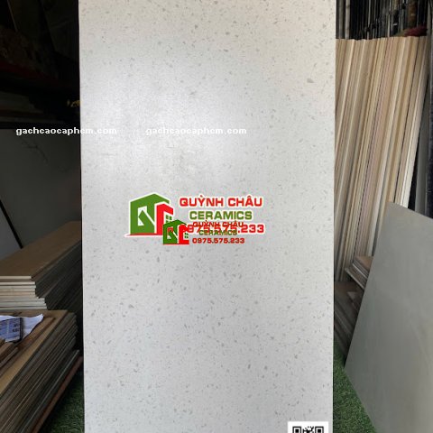 Gạch Terrazzo 60x120 hạt nhỏ đá mài xám     