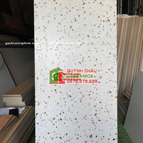 Gạch Terrazzo 60x120 mix màu đá mài đa sắc đẹp