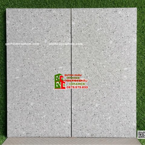Gạch terrazzo kis đá granite 60x120 mờ xám