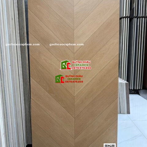 Mẫu gạch giả gỗ vân xương cá 60x120cm