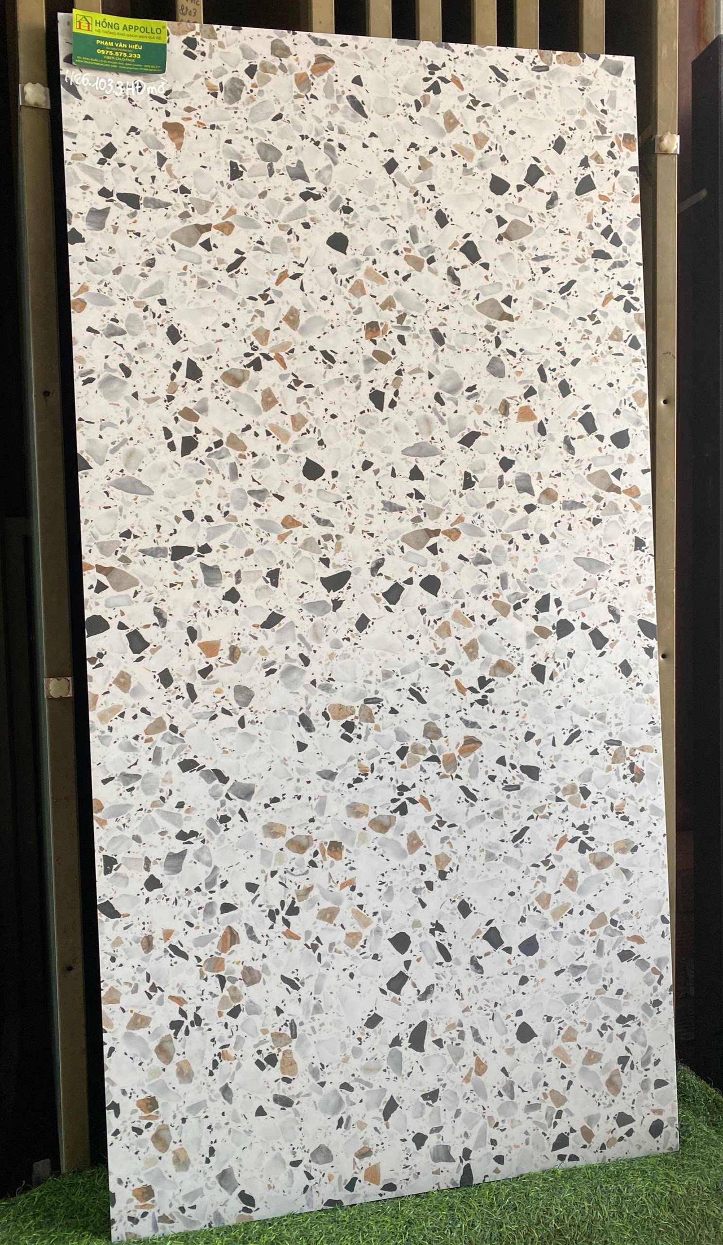 Gạch ốp lát 60x120 terrazzo trang trí đá mờ cao cấp nhập khẩu