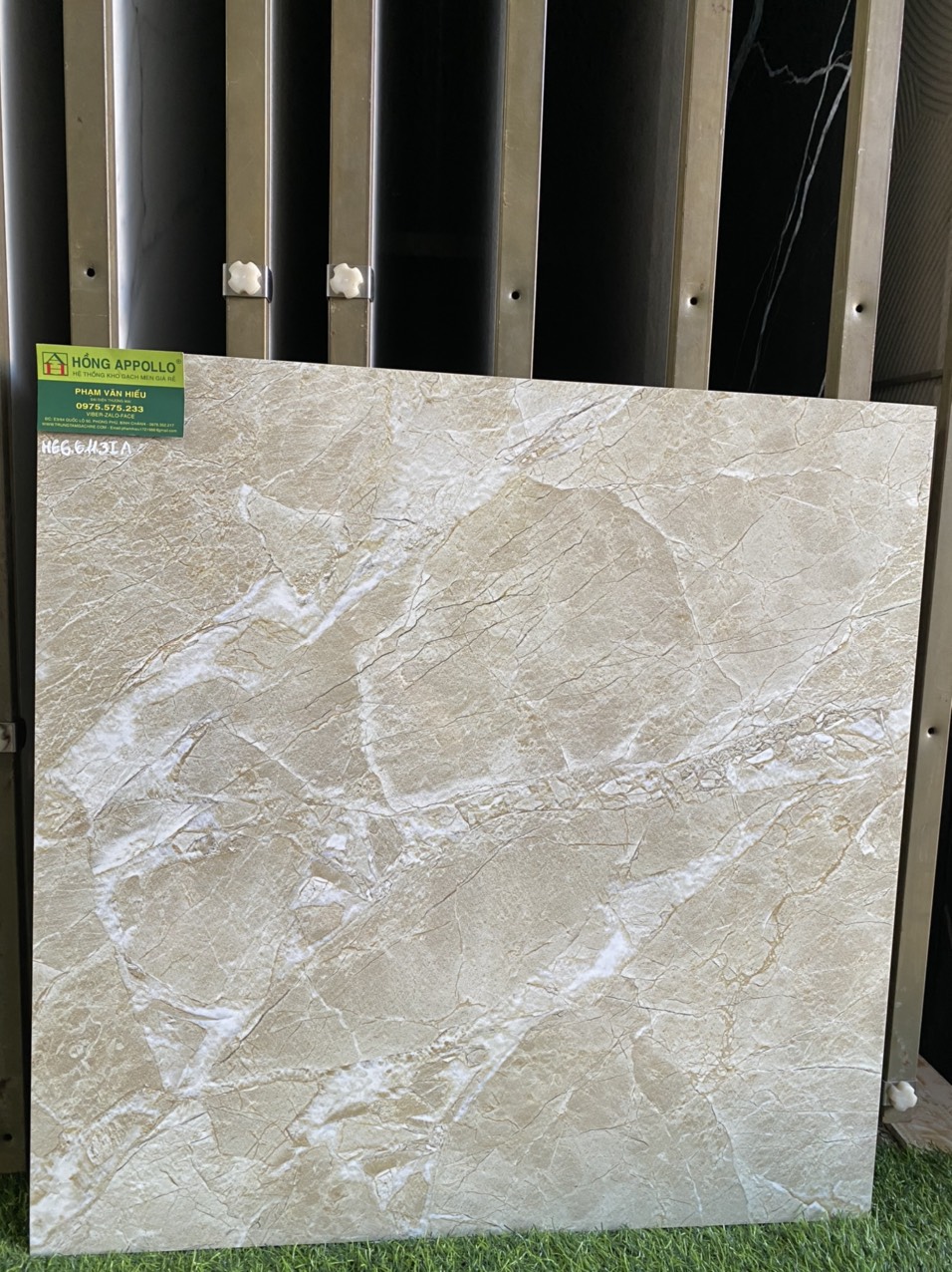 Gạch Bóng Kiếng 80x80 Vân Đá Marble Nâu