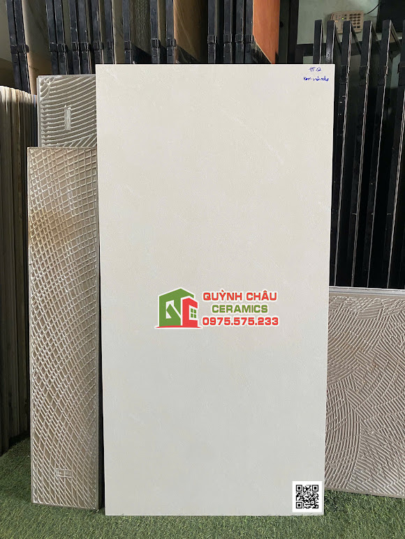 Gạch lát nền cmc 60x120 đá mờ màu vàng kem nhạt