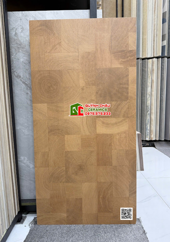 Gạch vân giả gỗ ghép họa tiết 60x120cm trung quốc