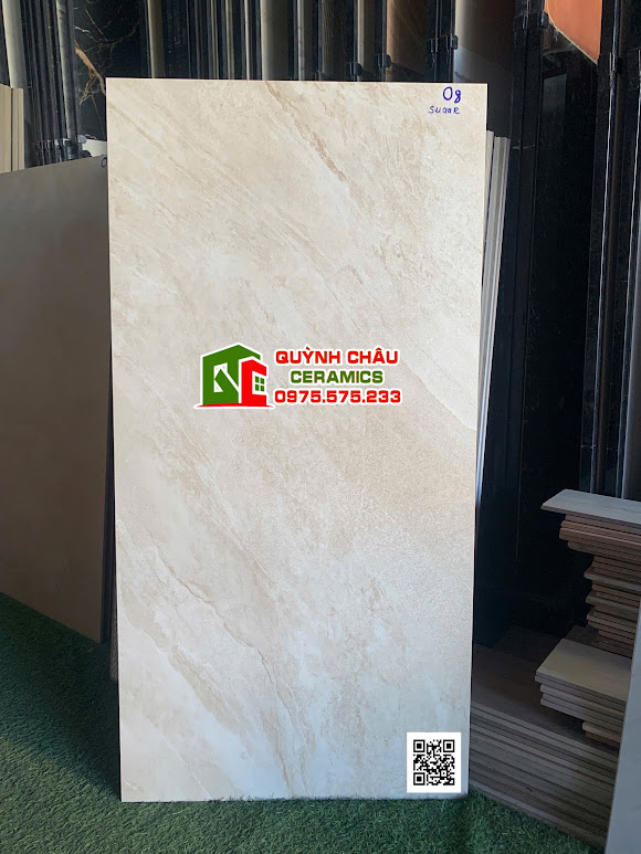 Gạch khổ lớn 60x120 mờ kem vân đá sugar