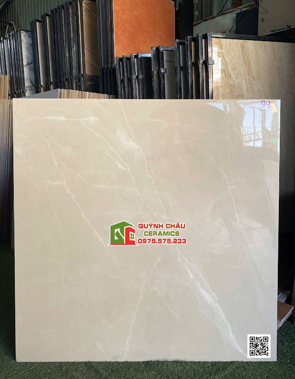 Gạch nhập khẩu ấn độ 1000x1000 bóng kiếng kem vân đá