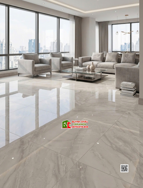 Gạch lát nền 120x180 xám vân đá marble bóng kiếng cao cấp