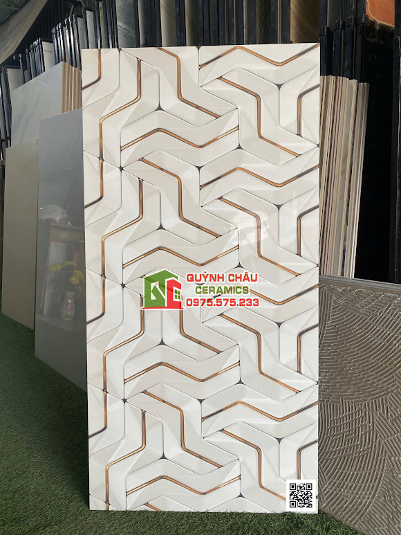 Gạch trang trí 60x120 hoạ tiết 3d nhập khẩu ấn độ