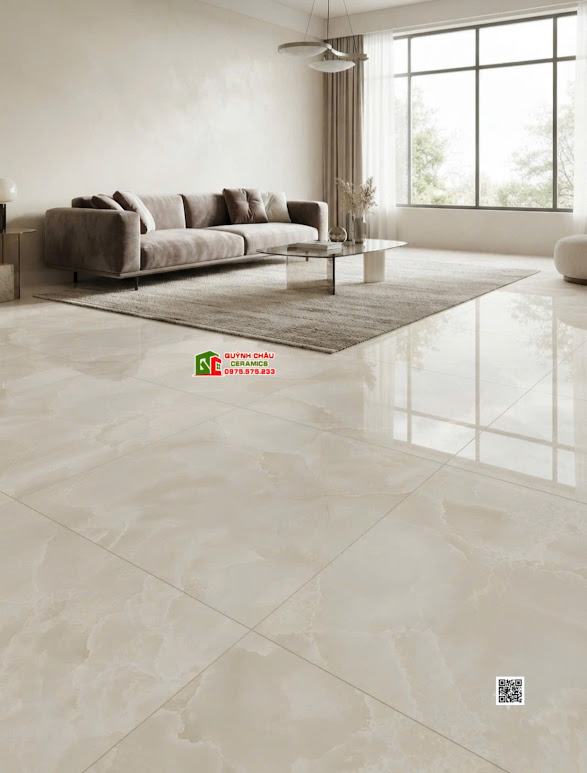 Gạch nhập khẩu ấn độ 120x120 bóng kiếng xám kem vân đá