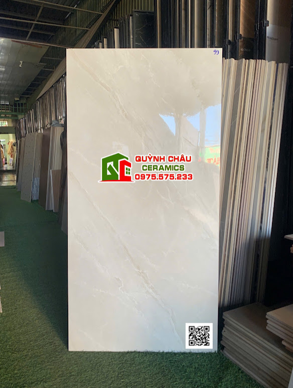 Gạch bóng kính 60x120 xám nhạt vân đá ấn độ cao cấp