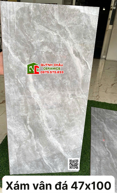 Gạch lát cầu thang xám vân đá 47x120 trung quốc