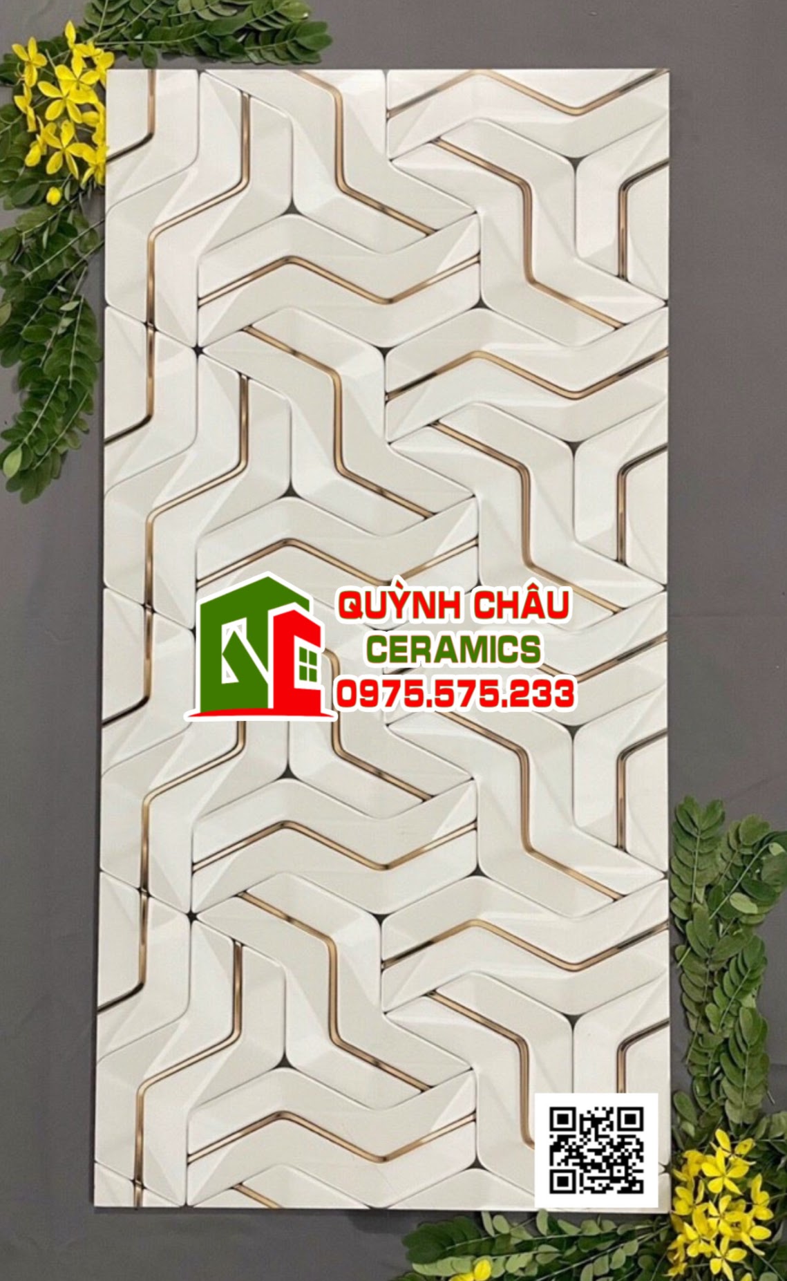 Gạch trang trí ấn độ ốp lát 60x120 hoa văn đẹp mẫu mới nhất