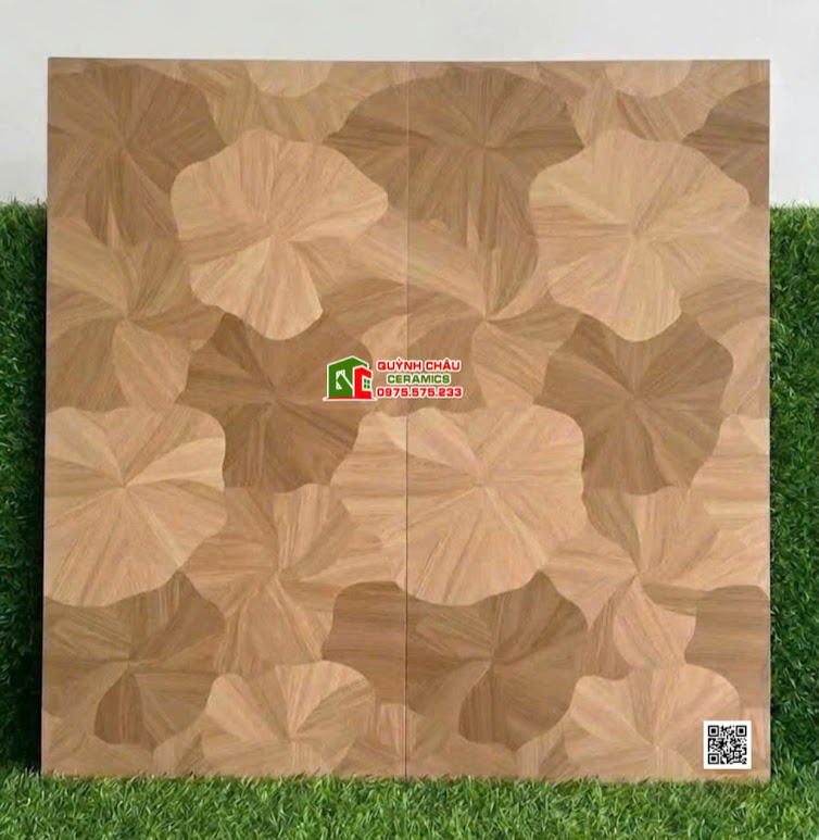 Gạch giả gỗ lá sen 60x120cm trung quốc